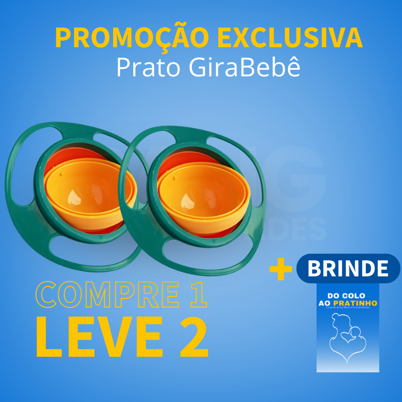 2x PRATO GIRABEBÊ + E-BOOK DE BRINDE
