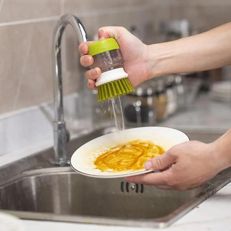 Escova de Limpeza com Armazenamento para Detergente - Bang Variedades